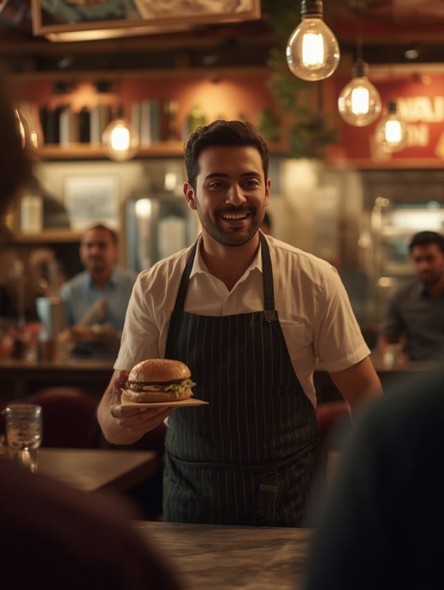 burger serving restaurant